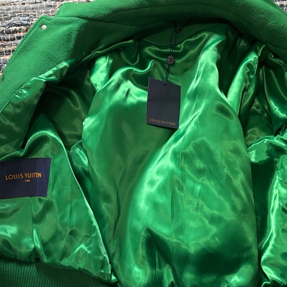 Louis Vuitton X Virgil Abloh Leather Varsity Jacket - Picture 3 of 5
